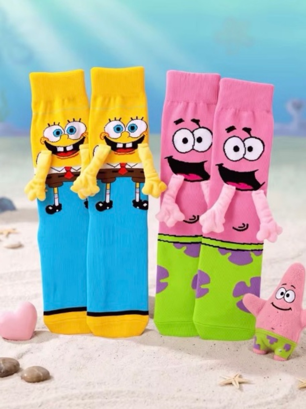 Sponge Bob Inspired 3D Socks